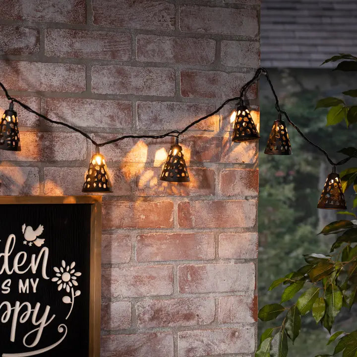 Metal Shade String Lights - 6ft