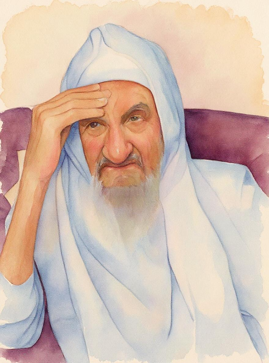 Baba Sali Soft Watercolor by Hirsch