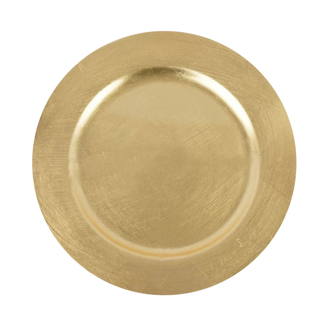 13" Metallic Round Acrylic Charger | 6 Pack