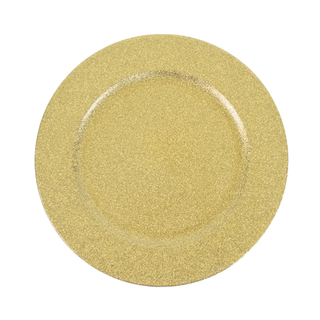 13" Glitter Round Acrylic Charger | 6 Pack