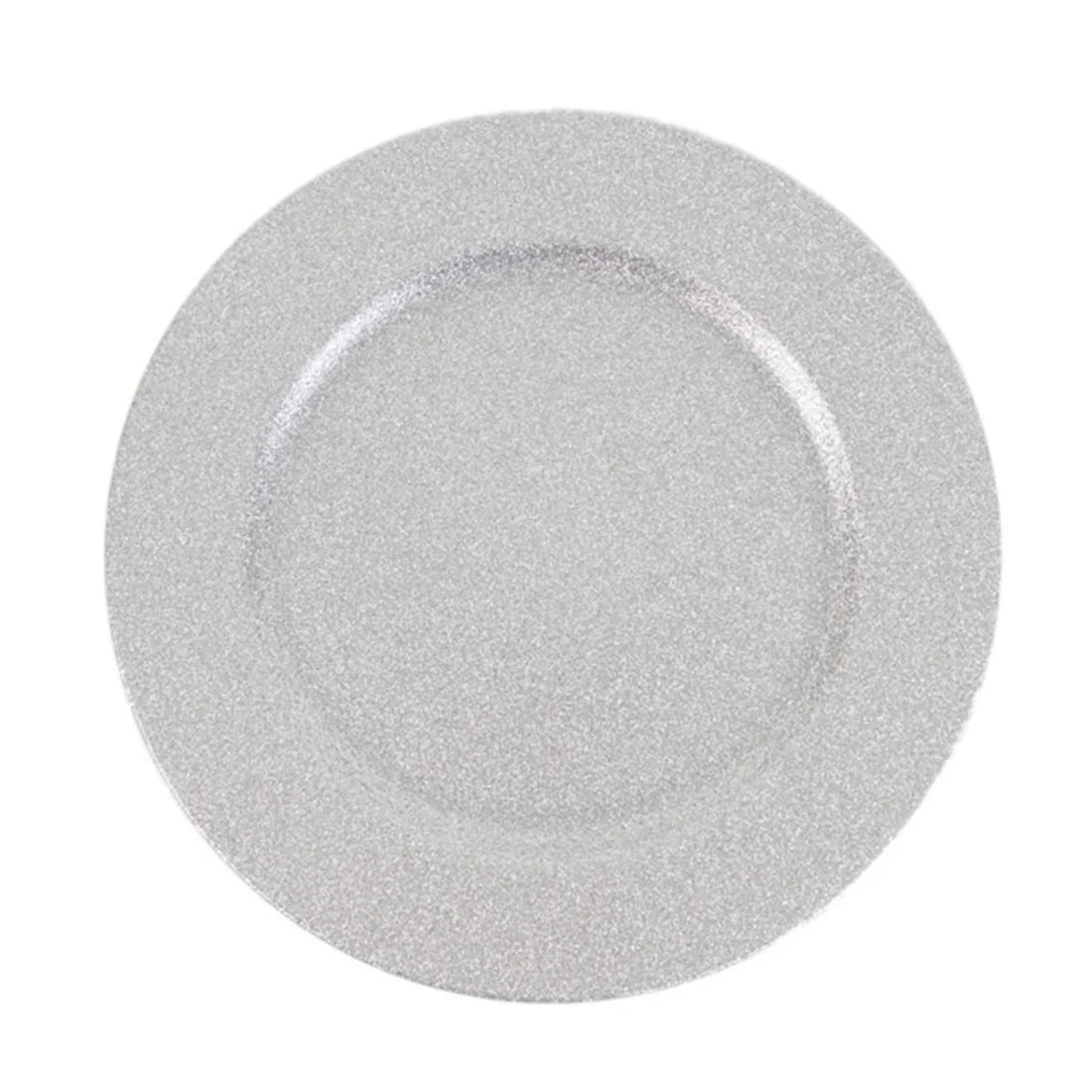 13" Glitter Round Acrylic Charger | 6 Pack