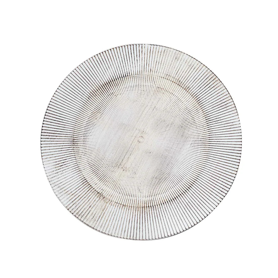13" Rustic Sunshine Wood Texture Chargers | 6 Pack