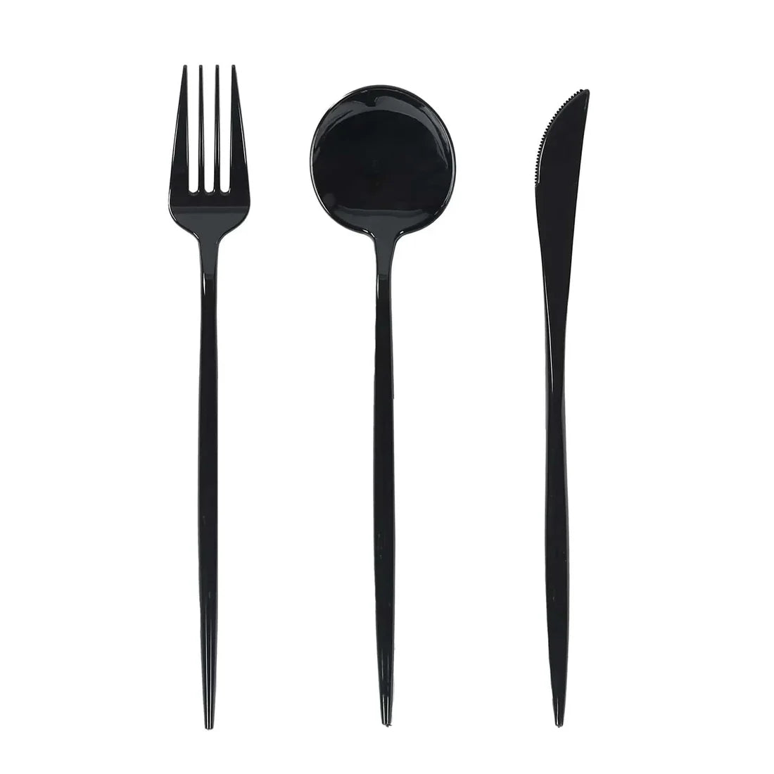 60 Pcs Dramatic Tall & Sleek Cutlery