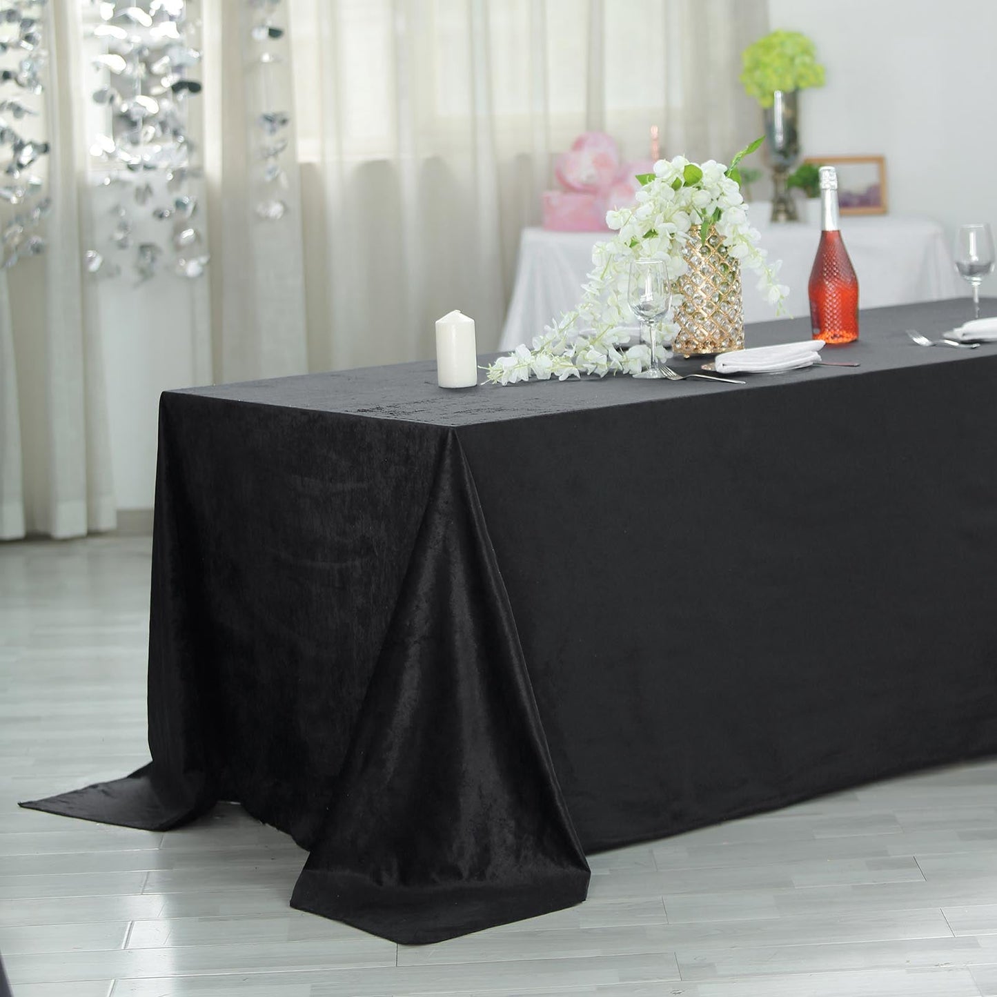 Luxurious Rectangle Velvet Tablecloth