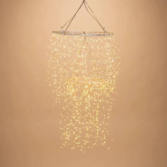 15.74" Outdoor Chandelier with 1020 Micro LED lights