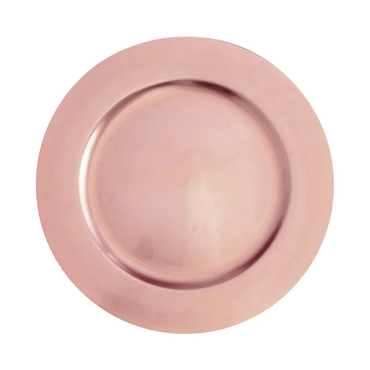 13" Metallic Round Acrylic Charger | 6 Pack