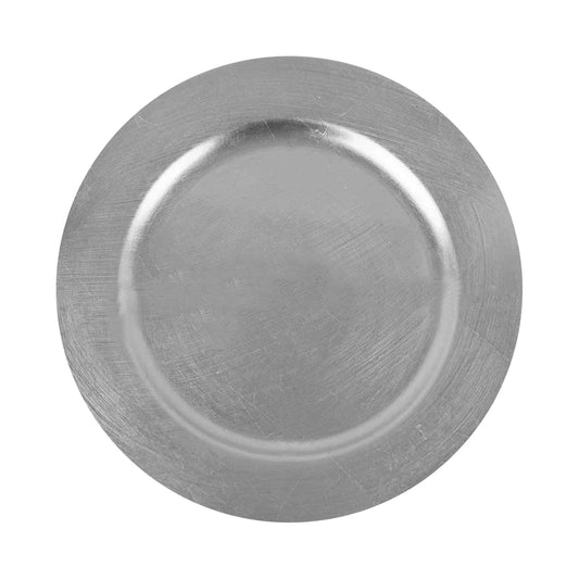 13" Metallic Round Acrylic Charger | 6 Pack