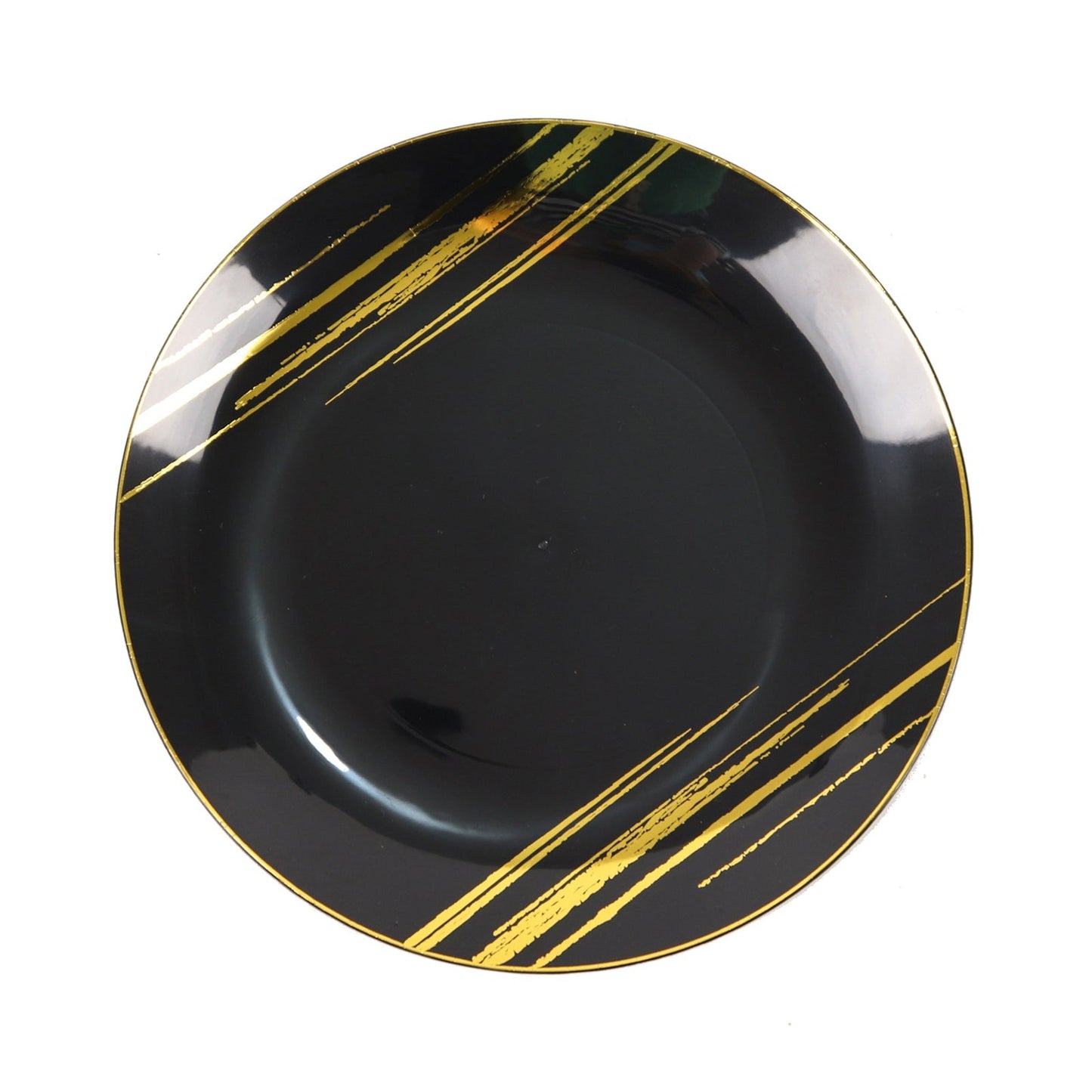 Brush Stroke Gold Rimmed Plates | Value Packs
