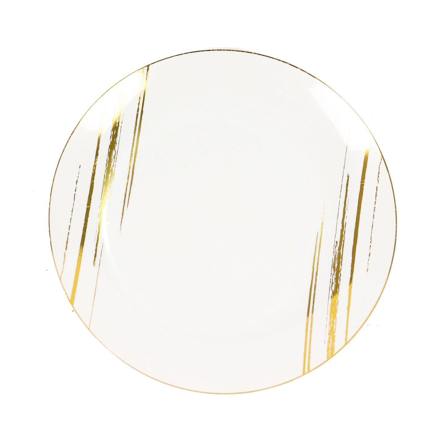 Brush Stroke Gold Rimmed Plates | Value Packs