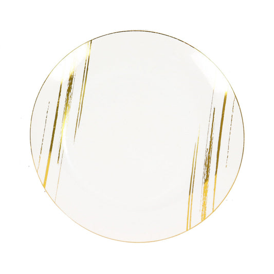 Brush Stroke Gold Rimmed Plates | Value Packs