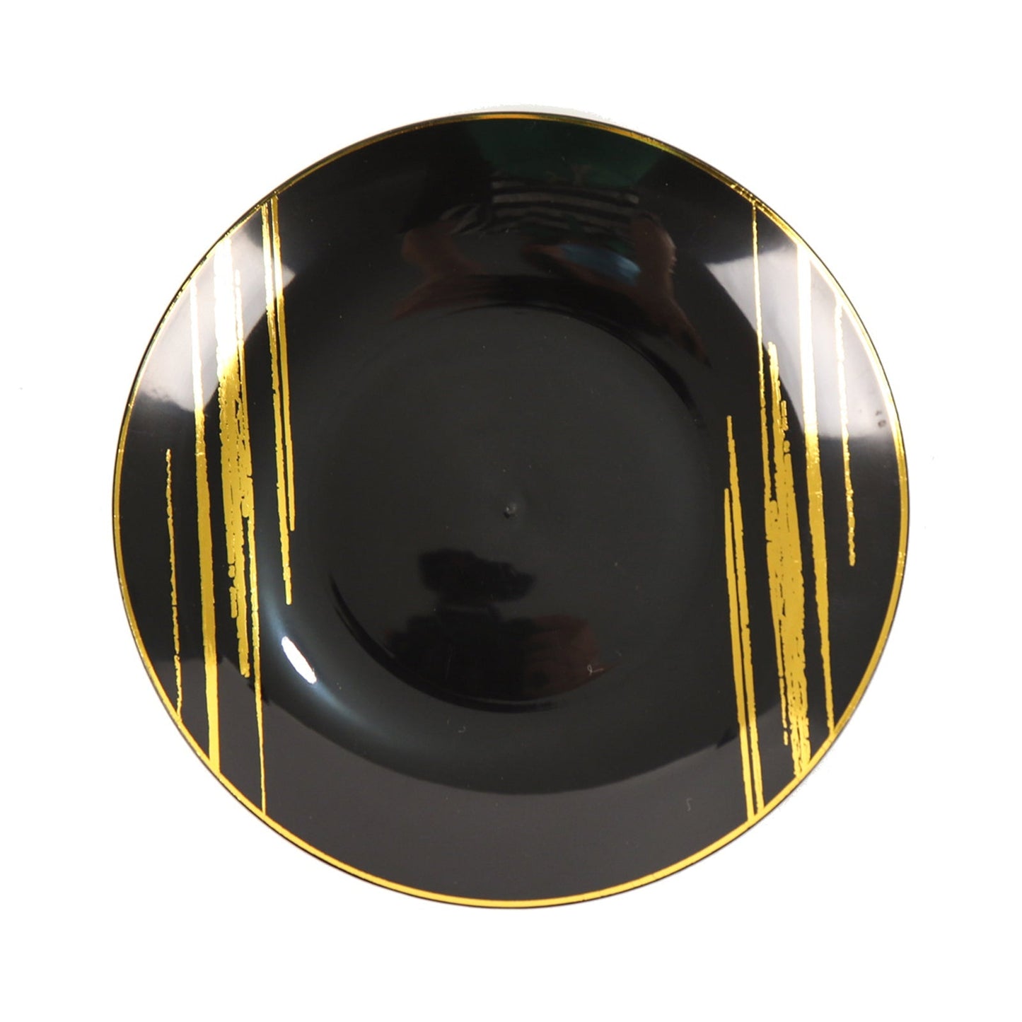 Brush Stroke Gold Rimmed Plates | Value Packs