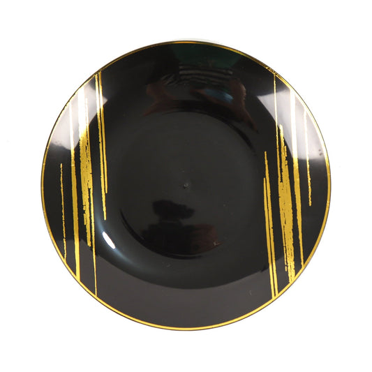 Brush Stroke Gold Rimmed Plates | Value Packs