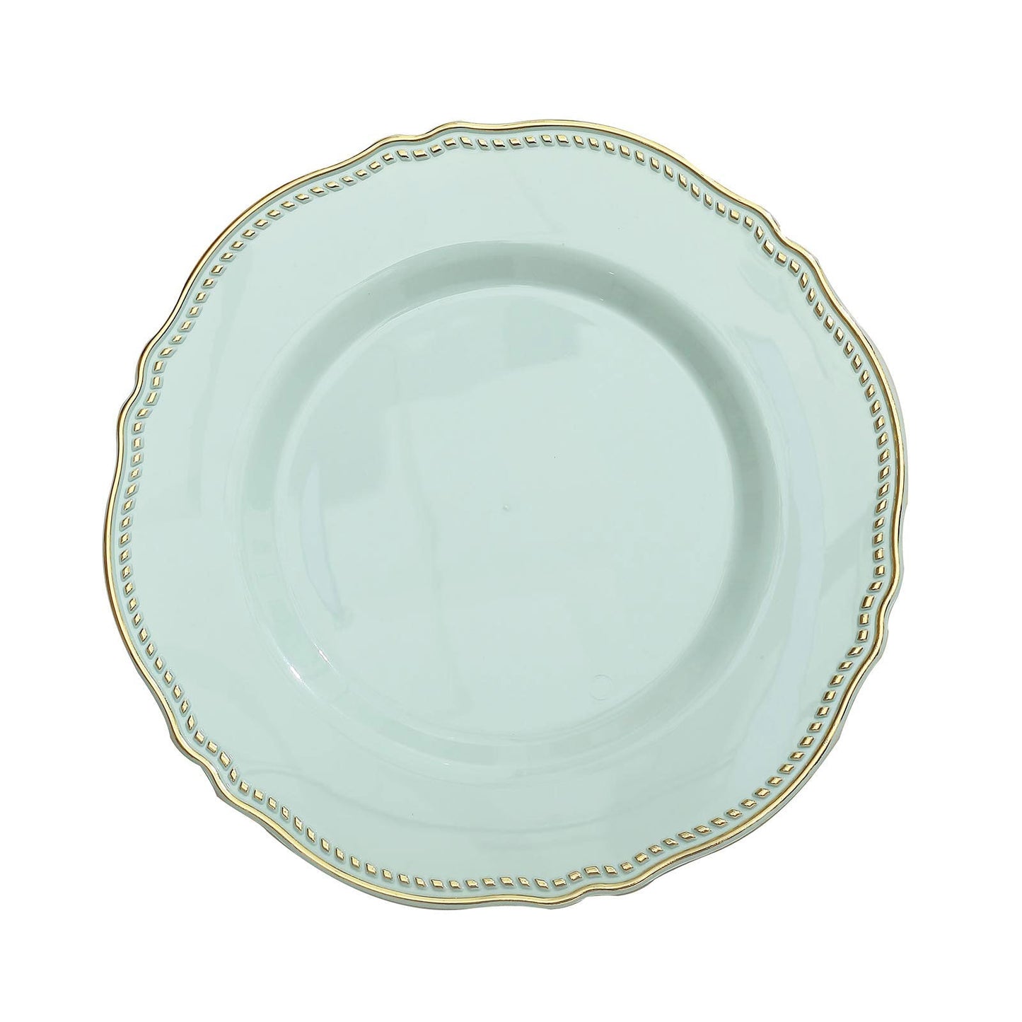 Soft Scalloped Rim with Gold Beads Plates | Value Packs
