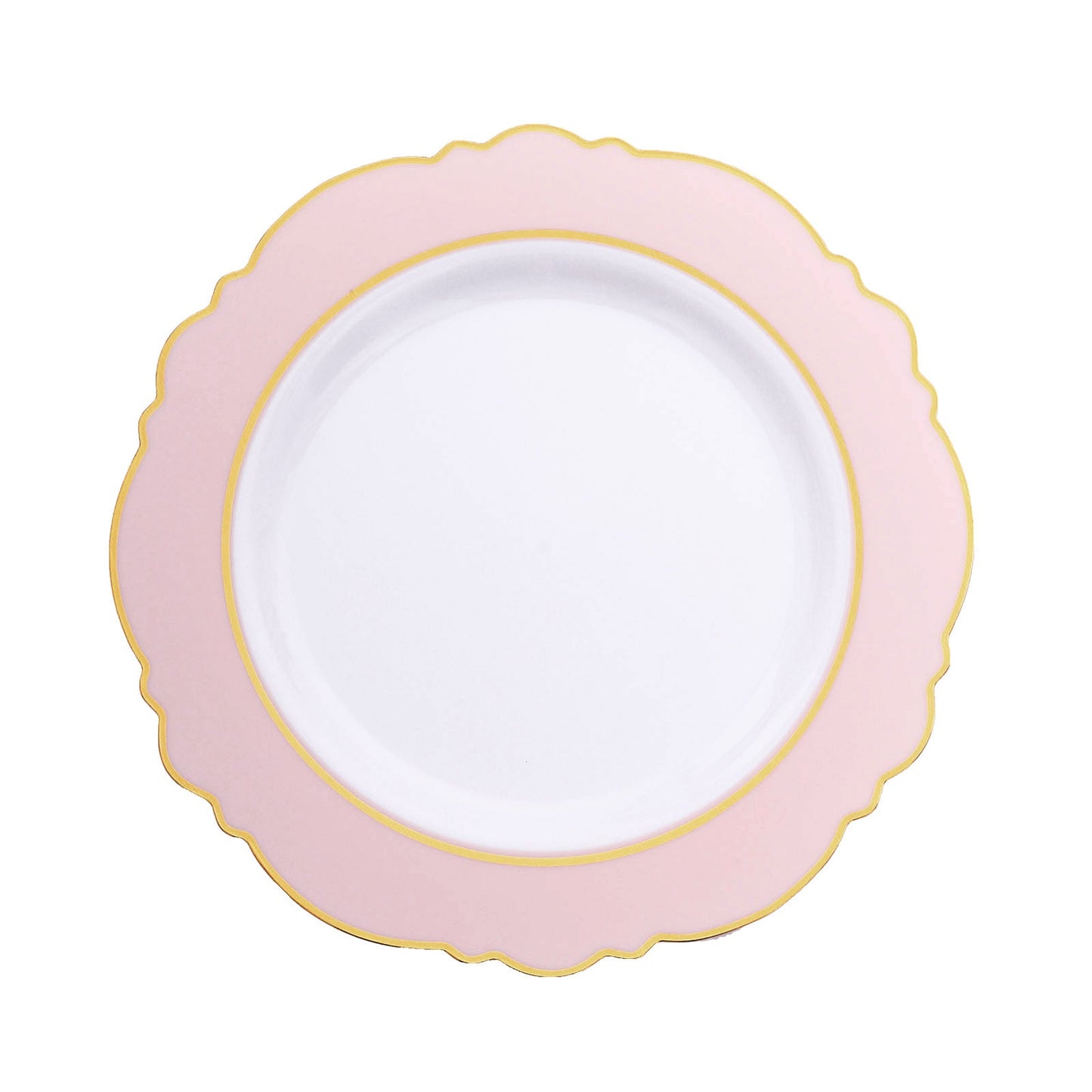 Flower Shaped Plates with Gold Rim | Value Packs
