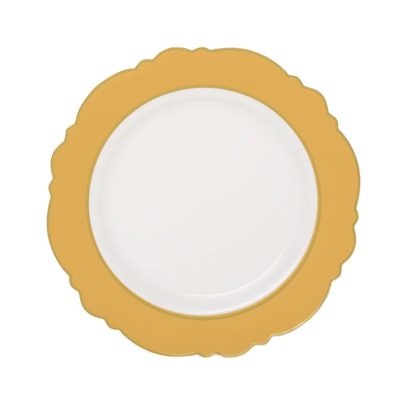 Flower Shaped Plates with Gold Rim | Value Packs