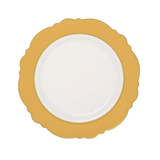 Flower Shaped Plates with Gold Rim | Value Packs