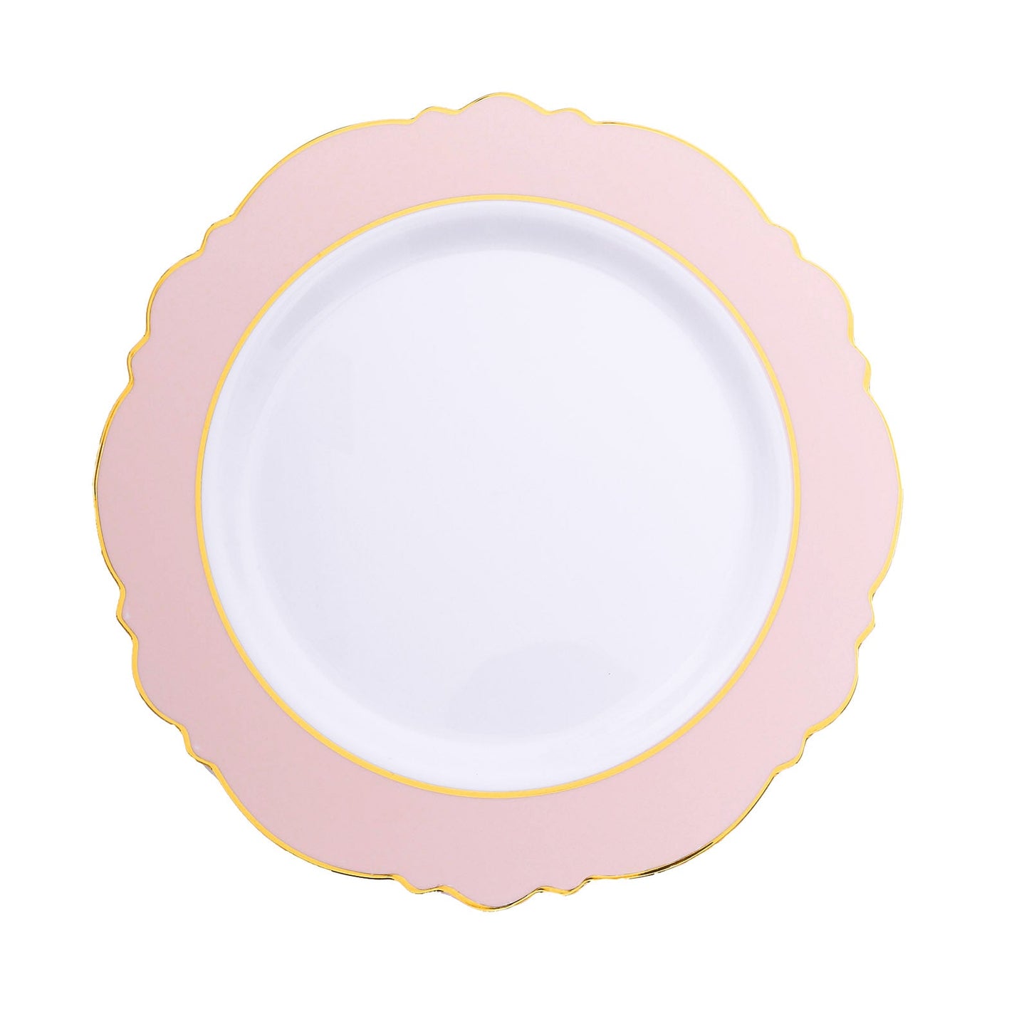 Flower Shaped Plates with Gold Rim | Value Packs