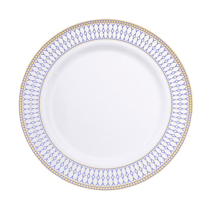 Morroccan Blue Gold Rimmed Plates | Value Packs