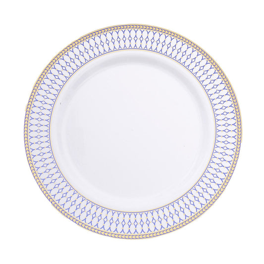 Morroccan Blue Gold Rimmed Plates | Value Packs