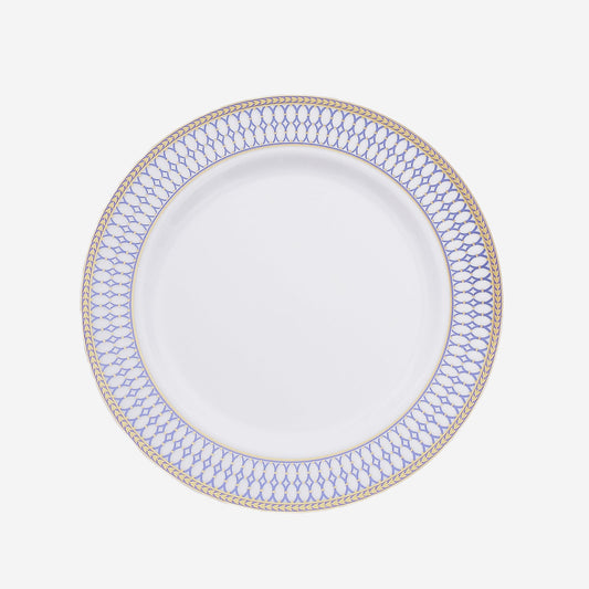 Morroccan Blue Gold Rimmed Plates | Value Packs
