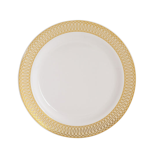Gold Spiral Rim Plates | Value Packs