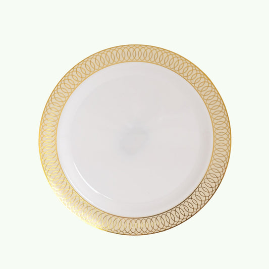 Gold Spiral Rim Plates | Value Packs