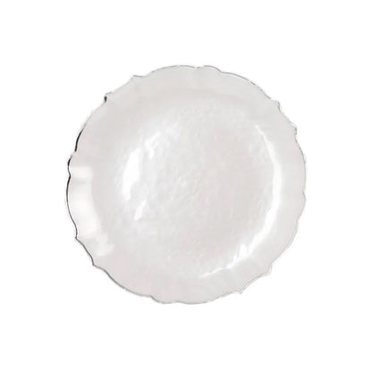 Pearl Sunflower with Scalloped Rim Plates | Value Packs