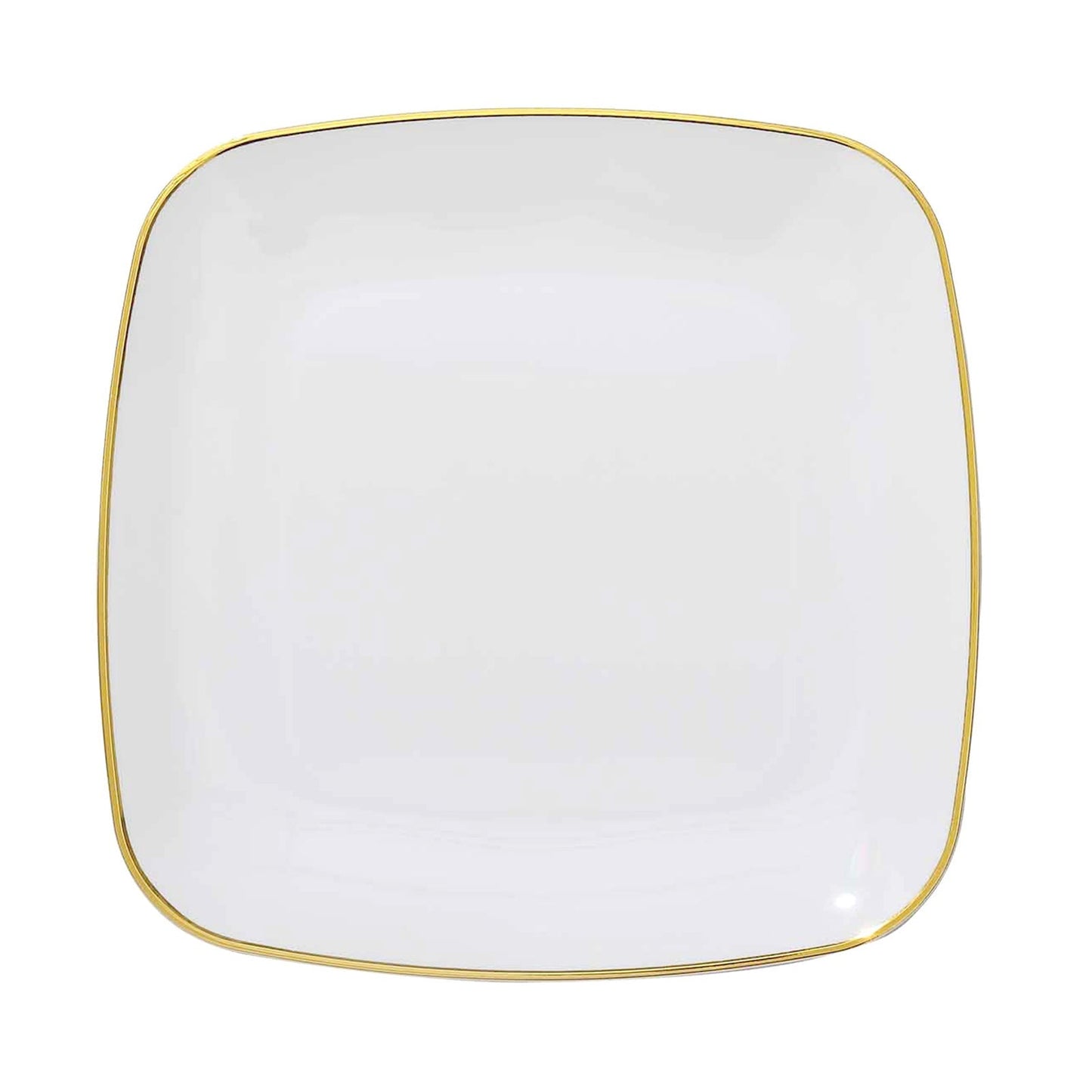 Squircle Shaped Gold Rimmed Plates | Value Packs