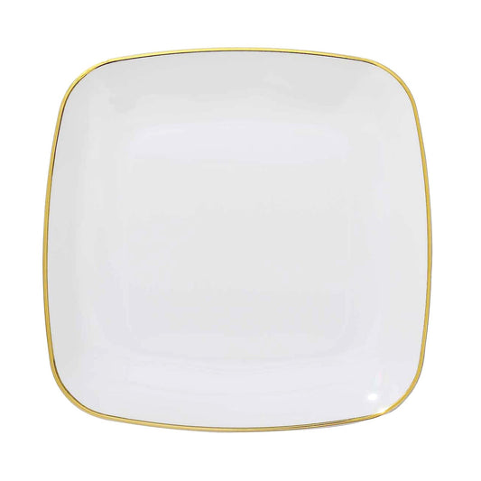 Squircle Shaped Gold Rimmed Plates | Value Packs