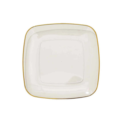 Squircle Shaped Gold Rimmed Plates | Value Packs