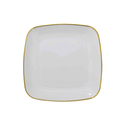 Squircle Shaped Gold Rimmed Plates | Value Packs