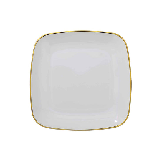 Squircle Shaped Gold Rimmed Plates | Value Packs