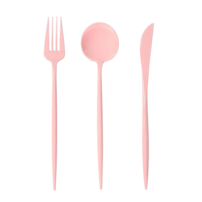 60 Pcs Dramatic Tall & Sleek Cutlery