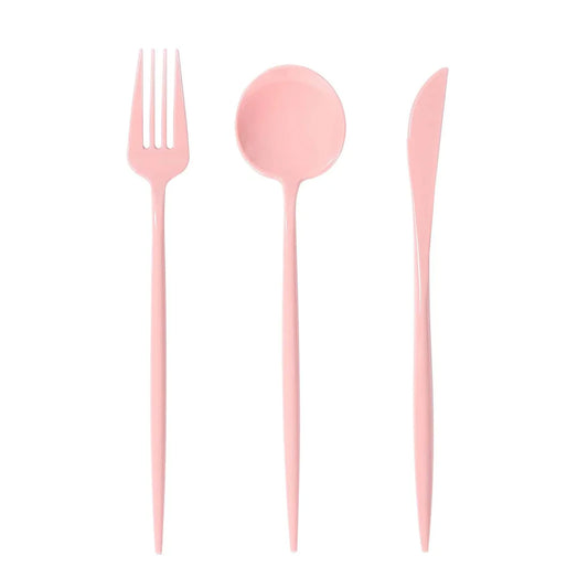 60 Pcs Dramatic Tall & Sleek Cutlery