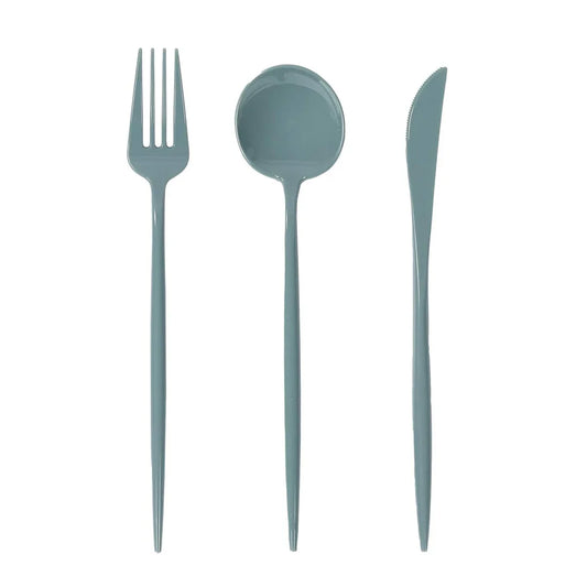 60 Pcs Dramatic Tall & Sleek Cutlery