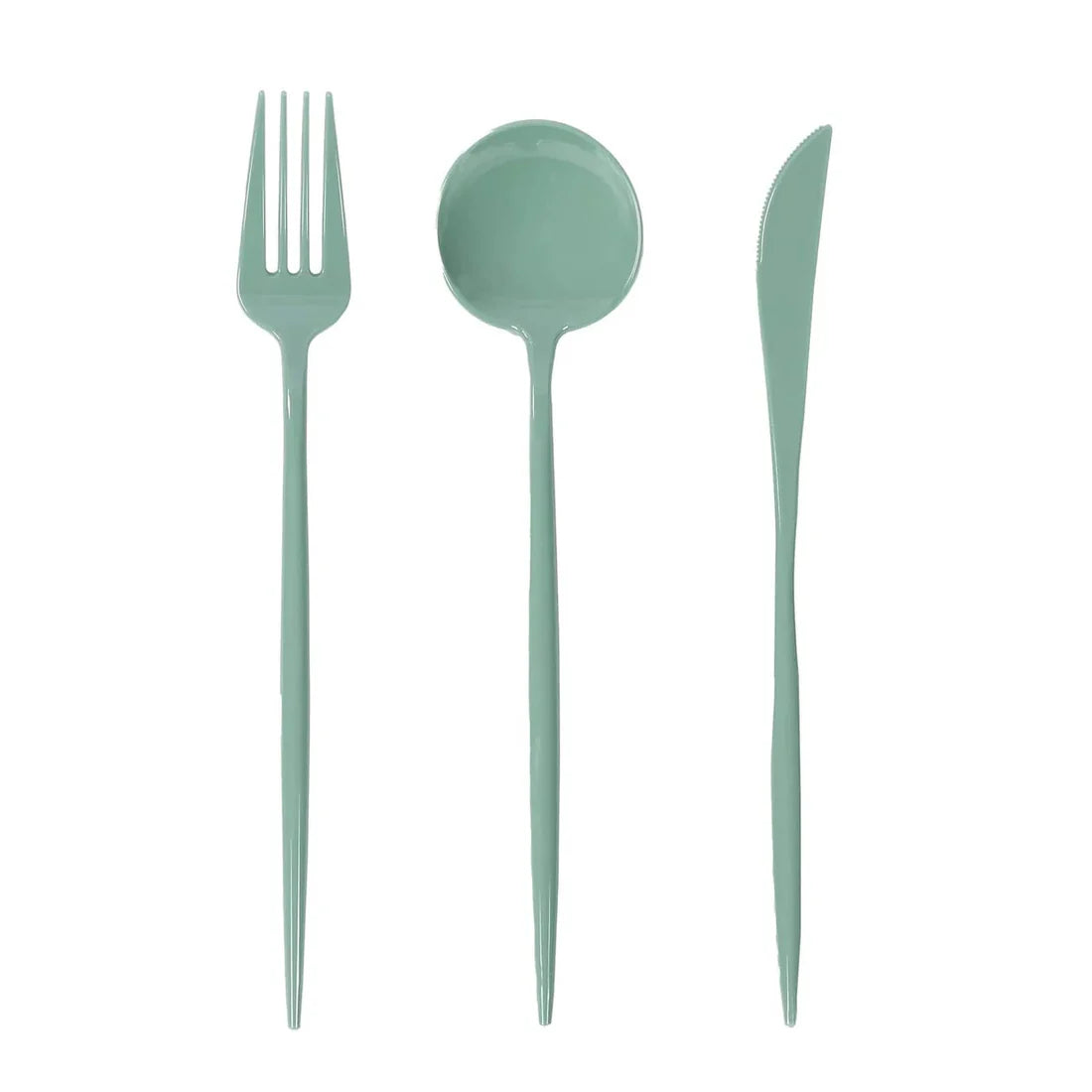 60 Pcs Dramatic Tall & Sleek Cutlery