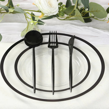 60 Pcs Dramatic Tall & Sleek Cutlery