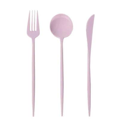 60 Pcs Dramatic Tall & Sleek Cutlery
