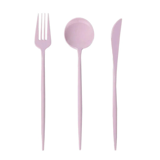 60 Pcs Dramatic Tall & Sleek Cutlery