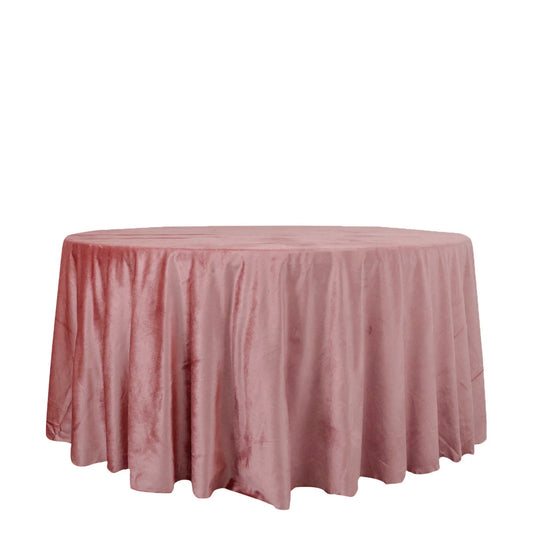 Luxurious Round Velvet Tablecloths