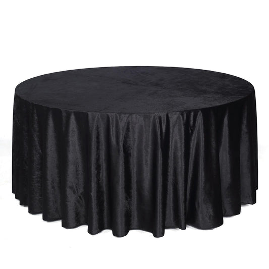 Luxurious Round Velvet Tablecloths