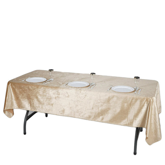 Luxurious Rectangle Velvet Tablecloth