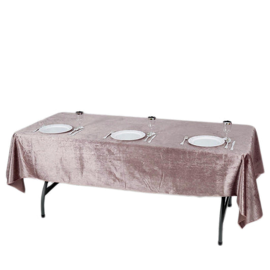 Luxurious Rectangle Velvet Tablecloth