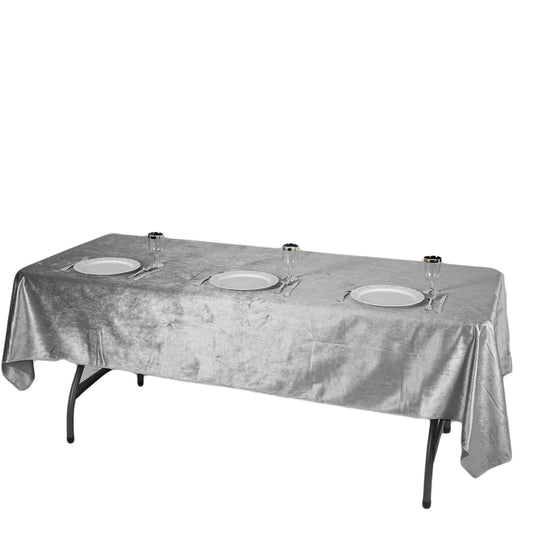 Luxurious Rectangle Velvet Tablecloth