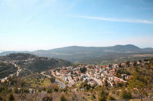 Mountain View of Tzfas Sukkah Mural